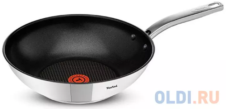 Сковорода ВОК (WOK) Tefal Intuition A7031904 круглая 22см ручка несъемная (без крышки) серебристый (2100102486)