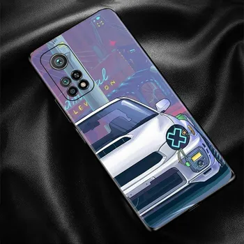 Япония JDM спортивный автомобиль комикс чехол для телефона для Xiaomi Mi 12 10 10T Pro 5G 12X 11 Note 10 10T 8 A2 Lite 5G 9 SE 9T CC9E силиконовый корпус Mi 12