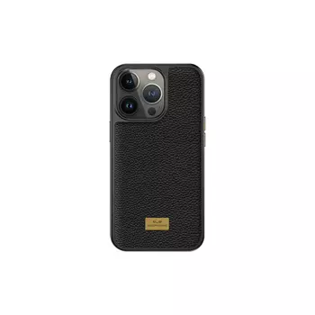 Чехол-накладка Keephone FengShang Series для iPhone 14 Pro Max искусственная кожа (черный)