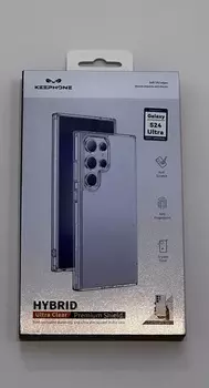 Чехол-накладка Keephone Hibrid Ultra Clear для Samsung Galaxy S24 Ultra пластиковый (прозрачный)