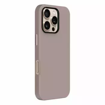 Чехол-накладка Kzdoo Mag Noble Collection MagSafe для Apple iPhone 16 Pro искусcтвенная кожа (светло-коричневый)