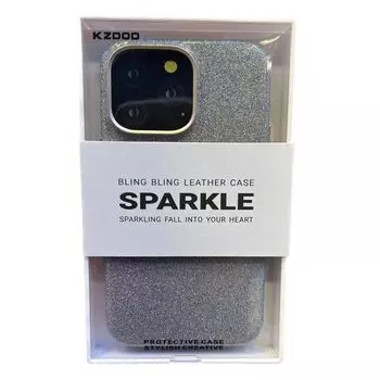 Чехол-накладка Kzdoo Sparkle для iPhone 14 Pro пластиковый (золотой)