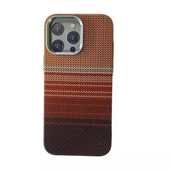 Чехол-накладка Luxo Life+ Magsafe для Apple iPhone 16 Pro пластиковый красно-оранжевый узор