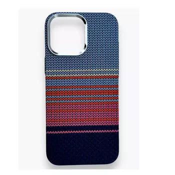 Чехол-накладка Luxo Life+ Magsafe для Apple iPhone 16 Pro Max пластиковый сине-розовый узор