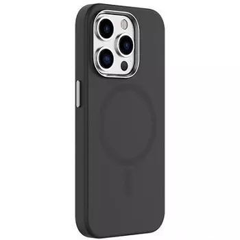 Чехол-накладка Mutural Pure MagSafe для iPhone 16 Pro Max силиконовый (черный)
