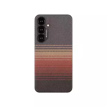 Чехол-накладка PITAKA Case-Less Thin MagEZ Case 4 для Samsung Galaxy S24+ карбоновый кевлар (арамид) Sunset