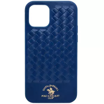 Чехол-накладка Santa Barbara Leather Case для iPhone 13 Pro натуральная кожа (синий)
