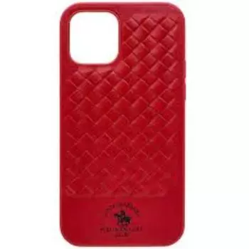 Чехол-накладка Santa Barbara Leather Case для iPhone 13 Pro натуральная кожа (красный)