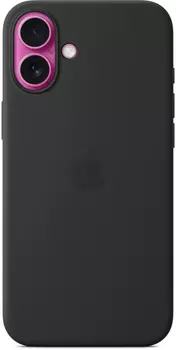 Чехол-накладка Silicone Case Series для Apple iPhone 16 (черный)
