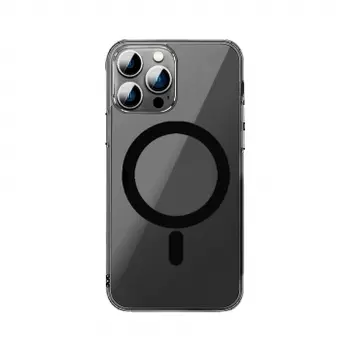 Чехол-накладка Wiwu Crystal Case Magsafe для Apple iPhone 15 Pro Max пластиковый (черный)