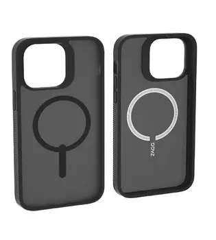 Чехол-накладка Zagg Hampton Snap Magsafe для iPhone 14 пластиковый (матовый черный)