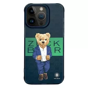 Чехол-накладка Zuck Bear French Riviera Chic Kapak - Saint-Tropez Shimm для Apple iPhone 15 Pro Max пластиковый (прозрачно-фиолетовый)