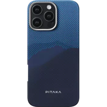 Чехол PITAKA StarPeak Tactile Woven Case для iPhone 16 Pro Max карбоновый (арамид) Over The Horizon