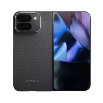 Чехол PITAKA Ultra-Slim Case для Google Pixel Pro Fold карбоновый (арамид) черно-серый в полоску