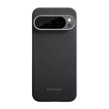 Чехол PITAKA Ultra-Slim Case для Google Pixel Pro XL карбоновый (арамид) черно-серый в полоску