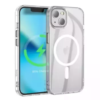 Чехол-накладка Hoco Magnetic Series TPU для iPhone 15 силиконовый (прозрачный)