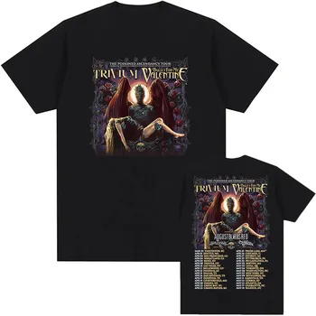 Футболки группы Bullet for My Valentine The Poisoned Ascendancy Tour 2025 Новая футболка Хлопковые футболки Летняя мужская футболка XS белый