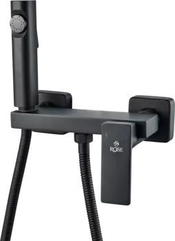 Гигиенический душ Rose R1805H-1 со смесителем, черный