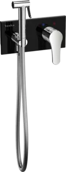 Гигиенический душ Teska Elsa BTK6420B со смесителем, С ВНУТРЕННЕЙ ЧАСТЬЮ, хром, черный