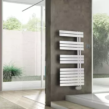 Irsap Soul Полотенцесушитель электрический c контроллером 550хh1054мм,14 трубок, 3 промежутка, подключение справа, длина провода 1,2м, белый