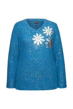 Свитер Ulla Popken Sweatshirt, синий