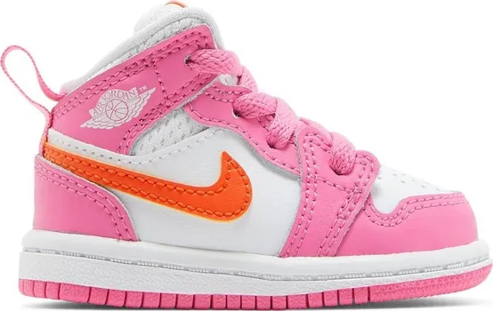 Кроссовки Air Jordan 1 Mid TD Pinksicle Orange, розовый
