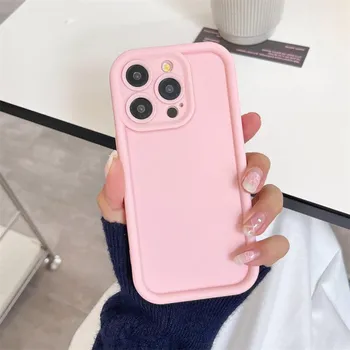 Чехол для телефона iPhone 15 Tianyan Eye Ladder Однотонный ТПУ Apple 14 Отверстие для сыворотки Полная защита X Противоударный XS Защитный чехол Apple 7/8 Universal чёрный