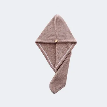 Микрофибра Magic Quick Cap Dry Towel Сухая шапочка для волос Банная шапочка для волос Быстрая сушка для волос Фен 25 * 65cm синий