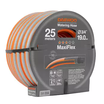 Шланг поливочный 3/4 25 м четырехслойный Daewoo MaxiFlex ПВХ (DWH 3134)