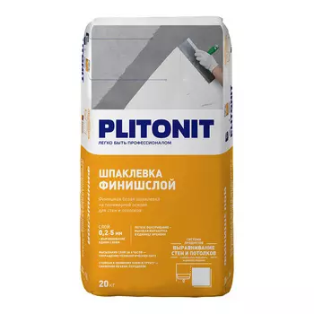 Шпаклевка полимерная Plitonit КП PRO для сухих помещений 20 кг