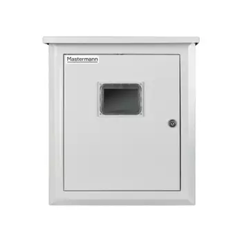 Щит распределительный навесной Mastermann 3 КС стальной IP41 400х350х140 мм с монтажной панелью