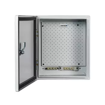 Щит распределительный навесной Mastermann Мастер-2У (ЩПУ-2) стальной IP54 390х290х190 мм с монтажной панелью