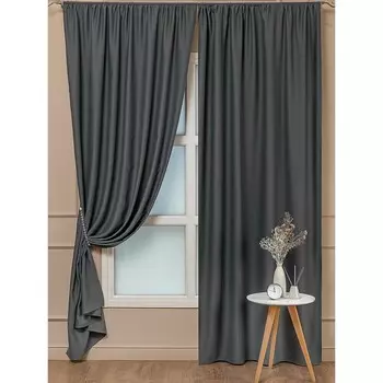 Штора блэкаут графит 160х270 см Amore Mio (99106)