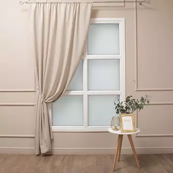 Штора канвас бежевая 160х260 см Amore Mio (98563)