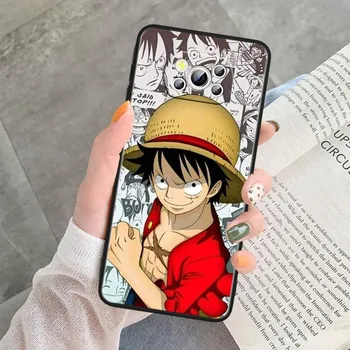 O-ne P-iece милый мальчик Луффи для POCO C55 C50 C40 C3 F5 F4 F3 M6 M5 M4 M3 X5 X4 X3 GT Pro, черный силиконовый чехол для телефона Poco X3 Pro