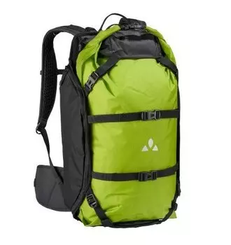 Рюкзак велосипедный VAUDE Trailpack, на плечо, большой, black/green, 14296