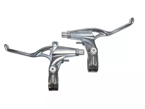 Ручки тормозные Power, под 3 пальца, алюминий, серебристый, VBL-291A