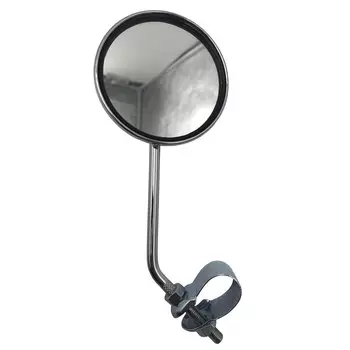 Зеркало Multibrand, круглое с катафотами, серое, CL-101