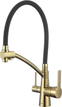 Смеситель для кухни Savol S-L1805B-01 с гибким изливом