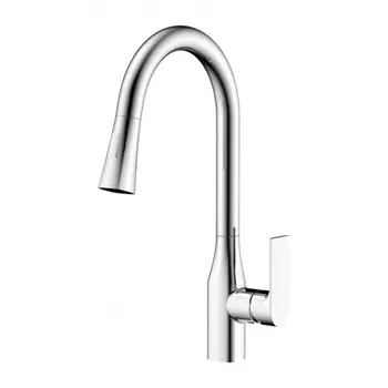 Смеситель для кухни Kaiser Linear 59044 с выдвижным изливом хром