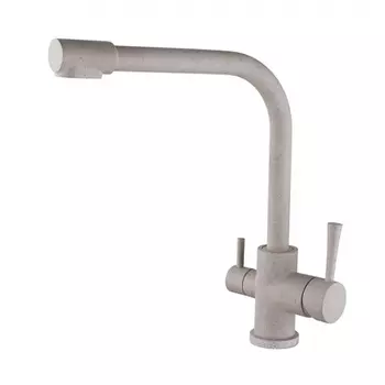 Смеситель для кухни Kaiser Merkur 26044-4 с подключением к фильтру бежевый, песочный мрамор