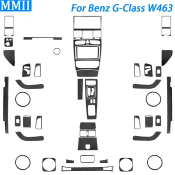 Для Benz G-Class W463 G500 G55 2004-2012 аксессуары из углеродного волокна центральная консоль переключения передач Air Vnet крышка салона автомобиля наклейка