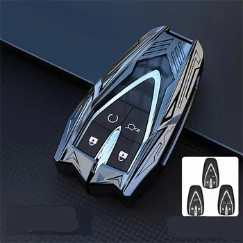 Цинковый сплав + силиконовый чехол для ключей автомобиля для Changan CS35PLUS CS55PLUS CS75PLUS 2019, защитный чехол для ключей, аксессуары, брелок