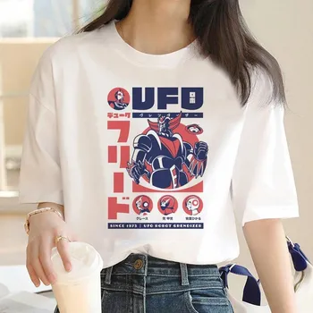 Goldorak t-shirts women Japanese Y2K comic Tee female streetwear graphic comic clothing Unisex L