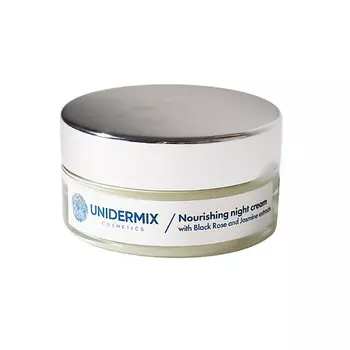 UNIDERMIX Крем ночной питательный с экстрактами черной розы и жасмина 50.0