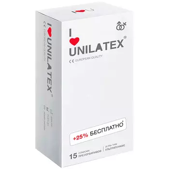 UNILATEX Презервативы UltraThin 15.0