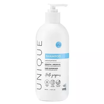 UNIQUEPRO Шампунь для волос с кератином и аргановым маслом 500.0