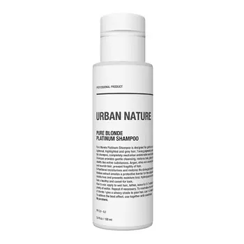 URBAN NATURE Шампунь тонирующий для светлых волос PURE BLONDE PLATINUM 100.0
