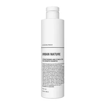 URBAN NATURE Шампунь укрепляющий и стимулирующий рост волос STRENGTHENING AND STIMULATING HAIR GROW 250.0