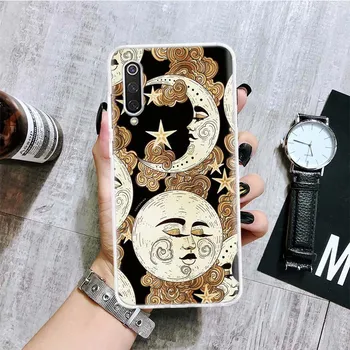 Забавный чехол для телефона Sun Moon Face для Xiaomi Redmi Note 10 9 8 11 Pro 11T 11S 10S 9S 9A 9C 9T 8T 8A 7 7A 5 Art Pattern Cover Coque Redmi Note 10(10S)